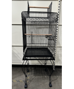 Parrot-Supplies Hawaii Parrot Cage With Stand Black